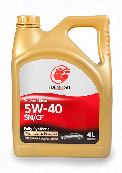 Масло моторное Idemitsu SN/CF 5W40 4 литра