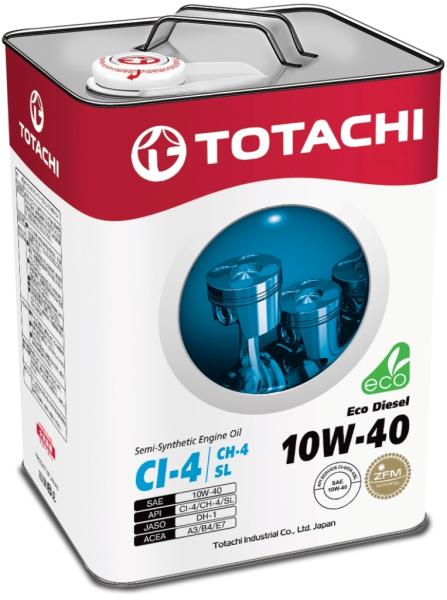 Масло моторное TOTACHI Eco Diesel CI-4/CH-4/SL п\синтетика 10W40 6 литров